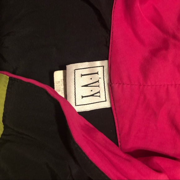 SOLD // VTG colorblock cropped long sleeve - Picture 3 of 5
